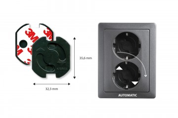 Cl stopcontactbeveilinger zwart los